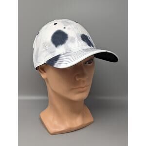 The Game White Black Gray Splatter Tie Dye Adjustable Baseball Hat Cap NWT